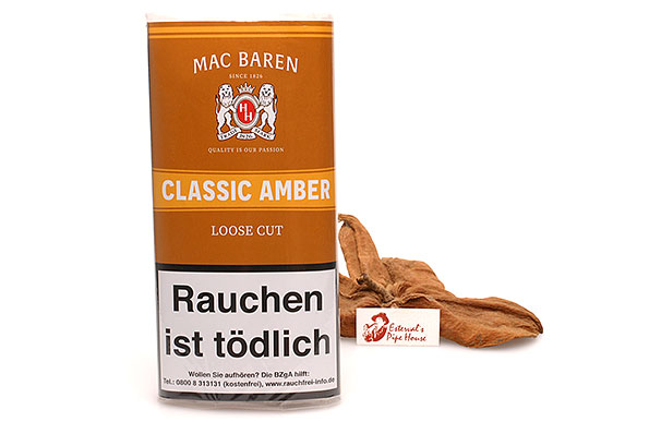 Mac Baren Classic Amber Loose Cut Pipe tobacco 50g Pouch Mac Baren Classic Amber Loose Cut Pipe tobacco 50g Pouch